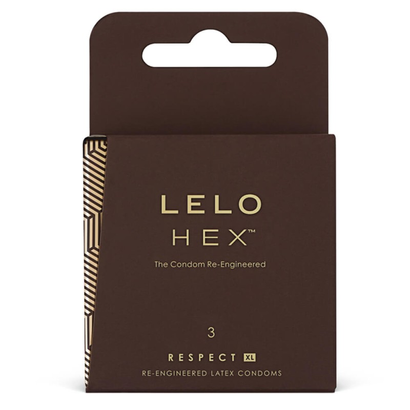 Lelo HEX Respect XL kondoomid, 3 tk